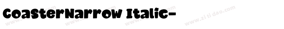 CoasterNarrow Italic字体转换